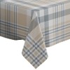 Xtremepads Plaid Tan Beige Pattern Pattern - Rectangle Oblong Linen