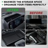 Muslogy Center Console Front Organizer & Dash Storage Box Insert