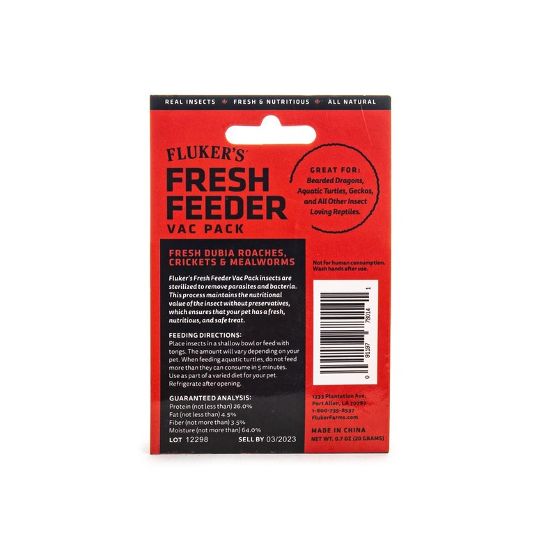 Fluker's Fresh Feeder Vac Pack Variety Mix 0.7oz