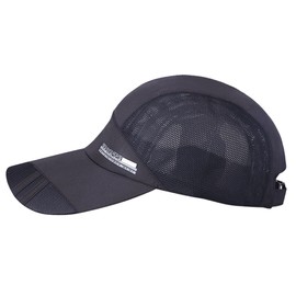 IBLUELOVER Baseball Cap Men Women Baseball Cap Foldable Baseball Cap Adult Peaked Cap Adjustable Baseball Cap Quick Dry Cap Sports Headwear for Outdoor Volleyball Everyday Life, black