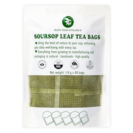 Soursop Graviola Leaf Tea Bags - 90 Count, Bamboo Tong Included