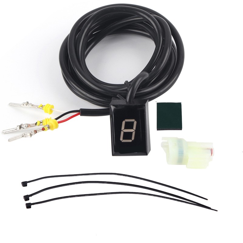 Motorcycle ECU Plug Mount 6 Speed Digital Gear Indicator Shift