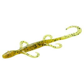 Zoom Mini Lizard Bait-Pack of 15 (Chartreuse Pumpkin, 4-Inch)