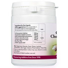 Glucosamine and Chondroitin Complex 800mg x 90 Capsules, Clean Supplements, for Healthy Joints & Bones