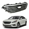 munirater Front Bumper Chrome Grill Factory Style Grille Replacement for