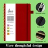Spiral Notebook, Spiral Lined Journal Notebook for Women, 6"x8.5", Halowrite
