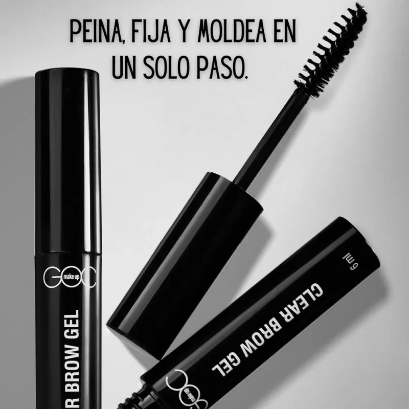 Goc, Gel Transparente Para Cejas, Larga Duración, Sin Grumos