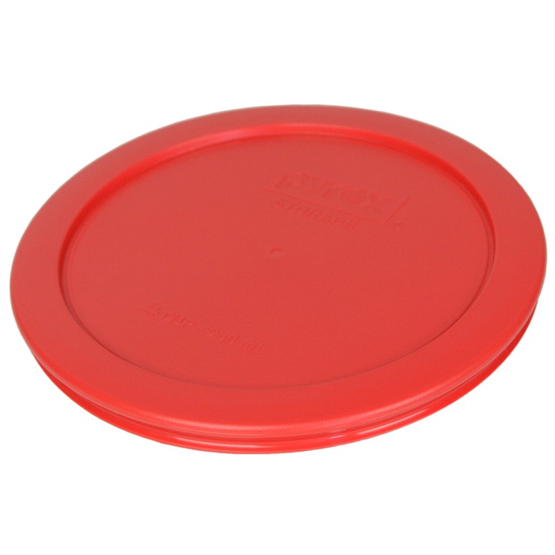 Pyrex Bundle - 3 Items: 7201-PC 4-Cup Red Plastic Food