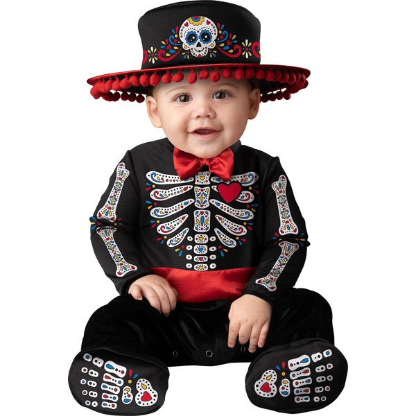 Fun World Easter Unlimited Sugar Skull Cutie Halloween Costume for Babies, 12-18M, Includes Jumpsuit and Hat