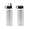 QWORK Straw Lid Replacement Lid for Sports Water Bottle, Wide