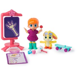 Vida the Vet, Zig Zag’s Cast & Care Pack with Vida & Zig Zag Action Figures & Doctor Kit Accessories, Kids Toys for Girls & Boys Ages 3 and up