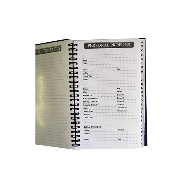 A-Z Strong Address and Telephone Wire Bound Index Book -
