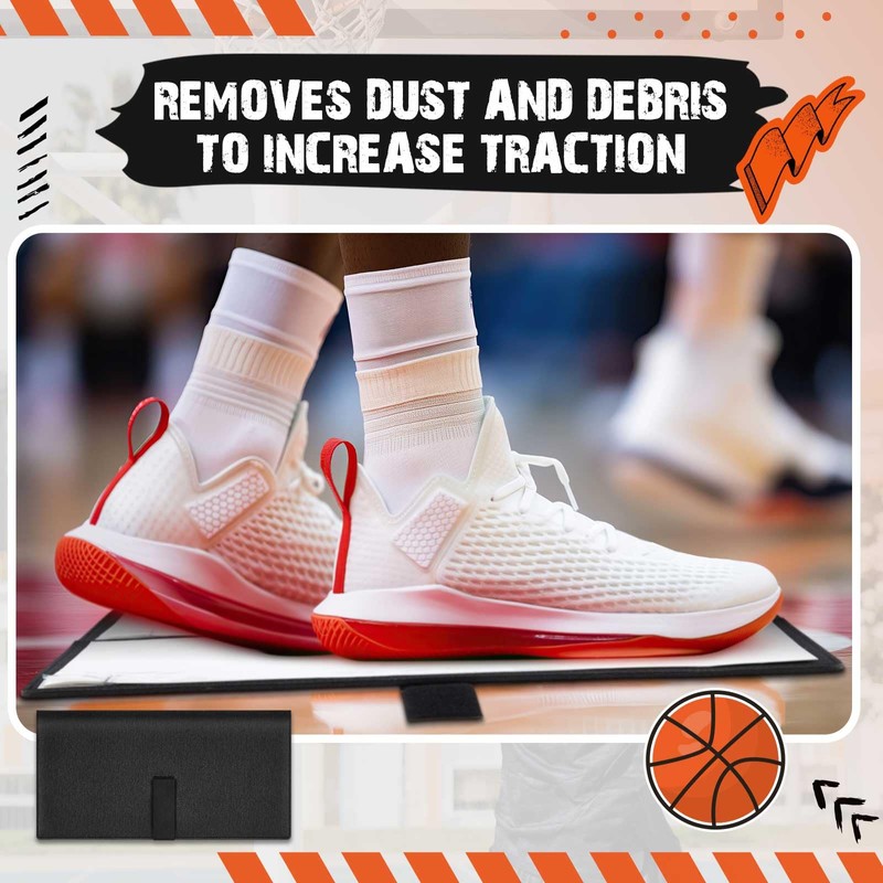 120 Sheet Portable Sticky Basketball Mat for Shoes Foldable Traction