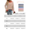Famulily Crew Neck Striped Pullover for Women Colour Block Long