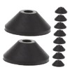 WOONEKY 10pcs Conical Rubber Washers for Toilet Bolts Sealing Rings