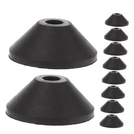 WOONEKY 10pcs Conical Rubber Washers for Toilet Bolts Sealing Rings Leak Tank to Bowl Gaskets Replacement Kit for Household and Industrial Use