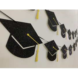 Tinbax Graduation Decorations Class of 2023 Party Supplies - Graduation Banner(Pre-Strung)