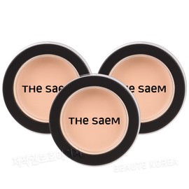 The Saem Cover Perfection Pot Concealer 01 Clear Beige 3pcs / 더샘 커버 퍼펙션 팟 컨실러 01 클리어 베이지 3개
