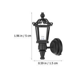 TOYANDONA Set of 2 Wall Lights Fairy Garden Miniatures Houses Fixtures Construction Kit Dollhouse Lighting Dollhouse Accessories Lantern Table Decoration Miniature Furniture Fairy House Accessories