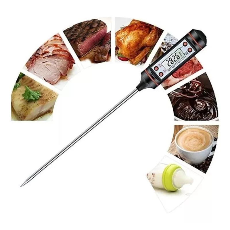 Termometro Alimentos Termómetro Cocina Digital Para Alimentos Carne Líquido Velas