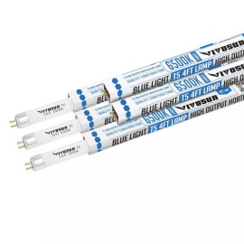 VIVOSUN Grow Lamps 5 Packs 4FT/46IN 6500K T5 Fluorescent Grow Light Bulbs