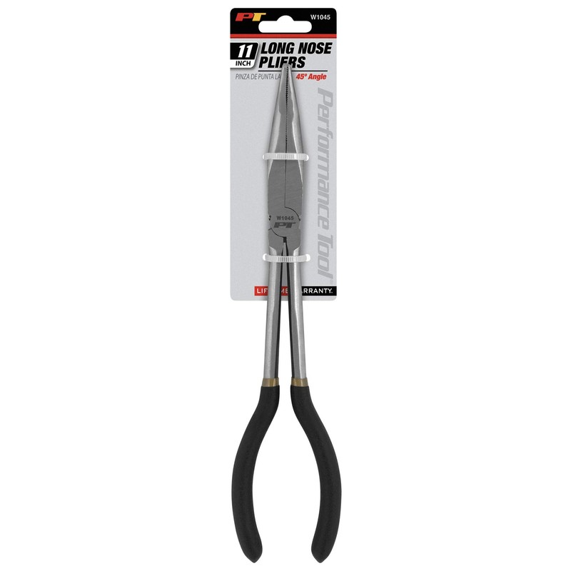 Performance Tool W1045 11-Inch Long Reach 45-Degree Bent Long Nose
