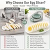 2 PCS Egg Slicer, Egg Cutter for Boiled Eggs, Hard