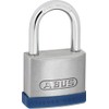 ABUS 79263 Skirt Lock with Key, Silver/Blue, 45mm