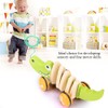 Toddler Child Crocodile Wooden Rope Toy Walk A Long Pull