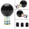 Shift Knob Acrylic Black Color Ball Shape with 3 Plastic