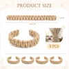 HOMEBROS Boho Curtain Tiebacks, Braided Curtain Holdbacks, Brown, 4 Pcs