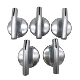 Stove Burner Knob Replacement for 7737P245 60 PS2375886 Compatible with Wh-irlpo-ol Mayt-ag Jenn Air Range Cooktop AP5670739 74007918 (5 Pack)