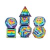 FateStone Rainbow 7pcs DND dice Set Box for Dungeons and