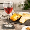Argon Tableware Square Slate Coasters - 10cm - 6 Piece