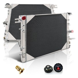 YUFUQIDA All Aluminum Radiator Assembly Compatible with 2007-2018 2008 2009 10 11 12 13 14 Jeep Wrangler JK 3.6L 3.8L, Jeep Wrangler Automotive Engine Radiators