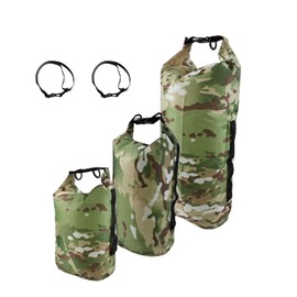 GOTENTIFY Glamping Dry Bag, Waterproof Bag, Camouflage/Multicolor, Ultra Light Dry Bag, Outdoor Bag for Backpacking, Kayaking, Camping, Swimming, Boating, Gear Dry 3L 5L 10L 12L 20L 35L, Camouflage,