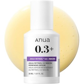 Anua Retinol Serum for Anti-Aging, Textured skin | 0.11% Retinol, 5% Niacinamide, 20+Soothing Ingredients Gentle for Beginner (30ml /1.01 fl.oz.)