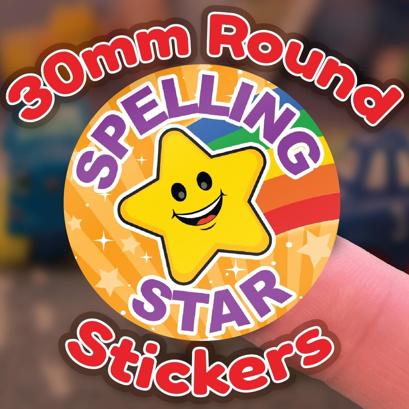 Stone Melon School Reward Stickers 144 Well Done Spelling Star
