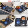 forimo Gas Cooktop 22Inch，Built in Gas Cooktop 4 Burners Stainless