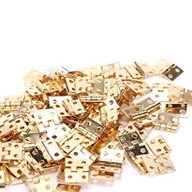 Bisagras de Casa de Muñecas en Miniatura mini bisagras 8 x 10 mm 100 Piezas para Caja de Joyería Manualidades
