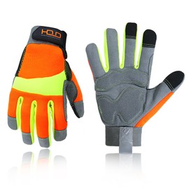 HLDD HANDLANDY Work Gloves for Men and Women, Safety Gloves for Work, Mechanics Gloves with Touch Screen