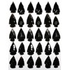 [N2 stone Natural] Obsidian arrowheads - Total Length Approx. 25-35mm