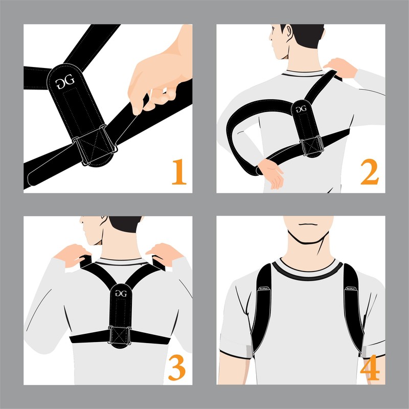 BiGHuG Group Posture Corrector - Back Straightener for Men and