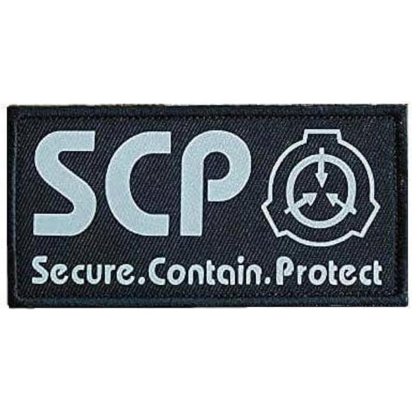 1Pc Black SCP Foundation Special Containment Procedures Foundation Logo Military