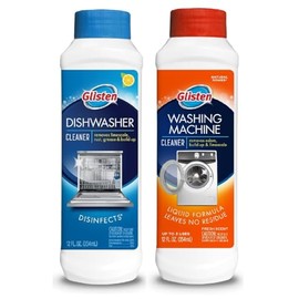 Glisten Dishwasher Magic AND Washer Magic, Value Pack, 12 Fl. Oz. bottle of each