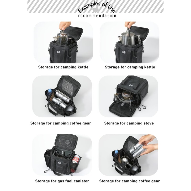 CAMPINGMOON Camping Multi Gear Box S Portable Storage Case for