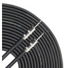 GLS Audio Speaker Cable 1/4" to 1/4" - 12 AWG Professional Bass/Guitar Speaker Cable for Amp - Black, 25 Ft.