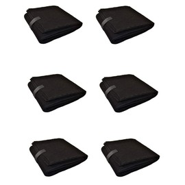 CFS – Pack of 6, Premium Cut-to-Fit Activated Carbon Pre-Filter Pad for Air Purifiers – Fresh & Filtered Air for Indoor and Home – Charcoal Air Filter Sheet – 16" x 48" – Black