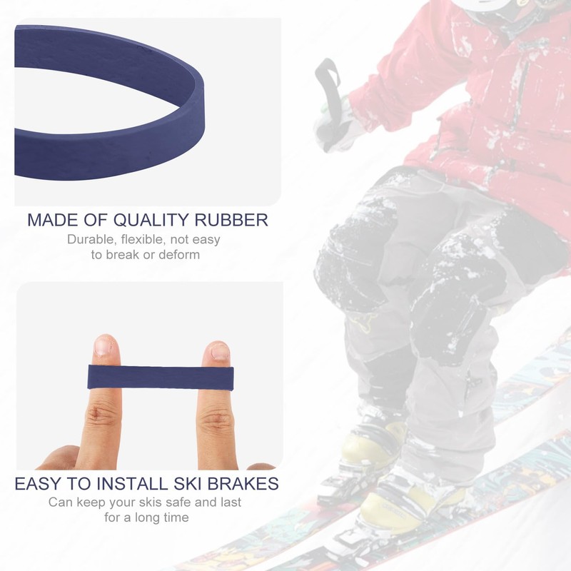 32pcs Ski Brake Retainers, Snowboard Brake Bands Retainers Strap Brake