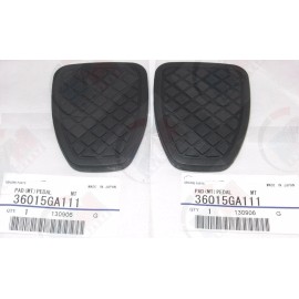 GENUINE 2PC Genuine Brake/Clutch Pedal Pad Cover Manual Transmission MT (For SUBARU)